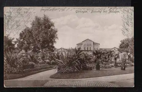 Göttingen. Bahnhof mit Anlagen