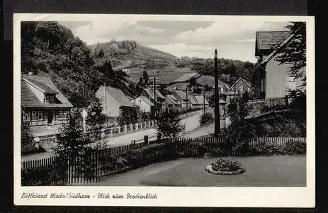 Wieda. Südharz. Luftkurort. Blick zum Brockenblick