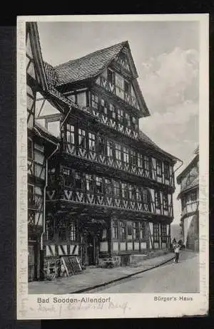 Bad Sooden Allendorf. Bürger´s Haus