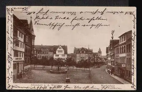 Allendorf an der Weser. Marktplatz