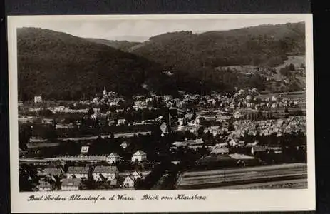 Bad Sooden Allendorf an der Werra. Blick vom Klausberg