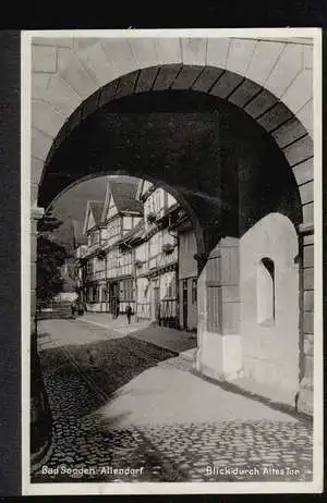 Bad Sooden Allendorf. Blick durch Altes Tor