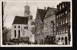 Augsburg. St. Moritzkirche m. Weberhaus.