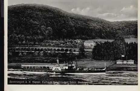 Beverungen a. d. Weser. Kurhaus Waldfrieden, Städt. Badeanstalt