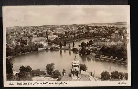 Kiel. Blick über den &quot;Kleinen Kiel&quot; zum Kriegshafen