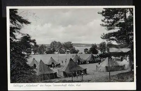 Plön. Zeltlager &quot;Adlerhorst&quot; der Freien Turnerschaft Adler, Kiel