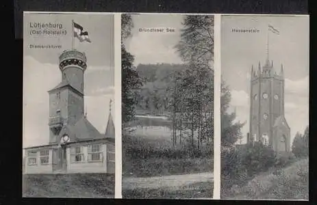 Lütjenburg. Ostholstein. Bismarckturm, Grundloser See