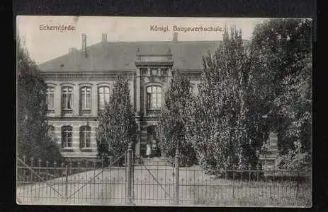 Eckernförde. Königl. Baugewerkschule