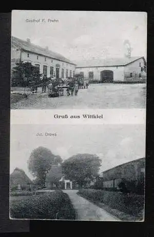 Wittkiel. Gruss aus. Gasthof F. Prehn, Jul. Drews