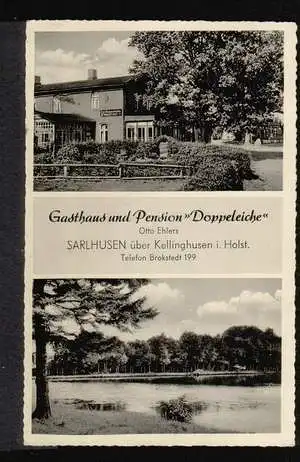 Sarlhusen. über Kelinghusen. Gasthaus und Pension Doppeleiche