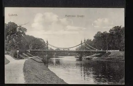 Lübeck. Mühlentor Brücke