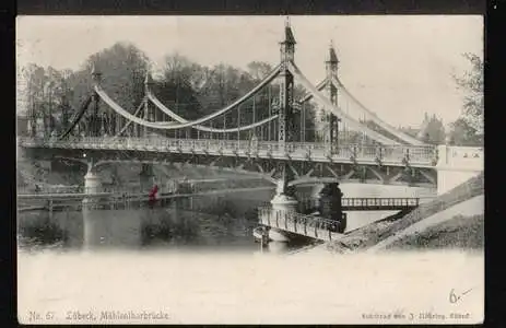 Lübeck. Mühlentorbrücke