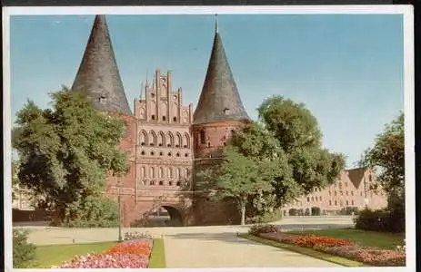 Lübeck. Holstentor 1477 vollendet