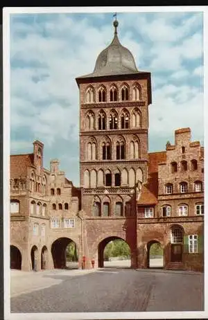 Lübeck. Burgtor, erbaut 1444