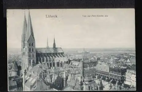 Lübeck. Von der Petrikirche aus
