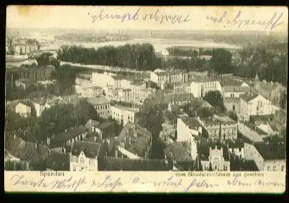 Berlin. Spandau. vom Nicolaikirchturm aus gesehen