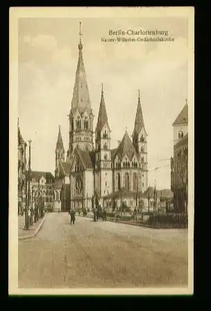 Berlin. Charlottenburg. Kaiser Wilhelm Gedächtniskirche