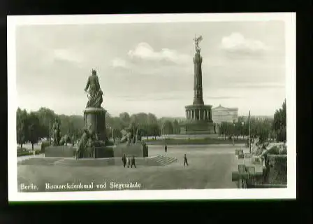 Berlin. Bismarckdenkmal und Siegessäule