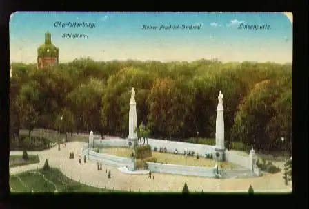 Berlin. Charlottenburg Luisenplatz Kaiser Friedrich Denkmal