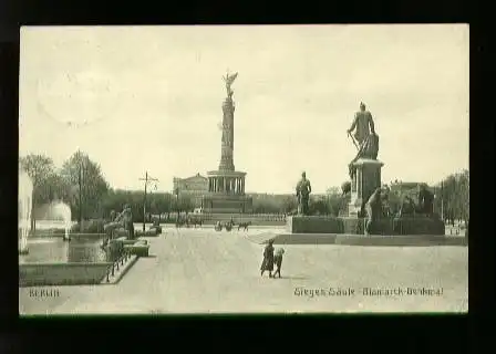 Berlin. Sieges Säule Bismarck Denkmal
