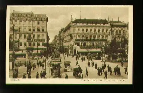 Berlin. Friedrichstrasse Unter den Linden