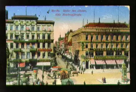 Berlin. Unter den Linden, Ecke Friedrichstrasse