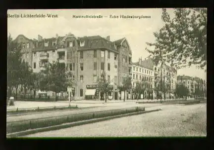 Berlin. Lichterfelde West. Manteuffelstrasse Ecke Hindenburgdamm