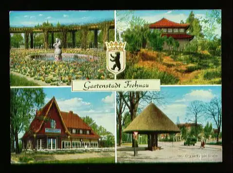 Berlin. Gartenstadt Frohnau. An der Pergola, Buddah Tempel