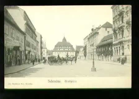 Berlin. Schandau. Marktplatz