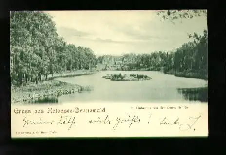 Berlin. Gruss aus Halensee Grunewald