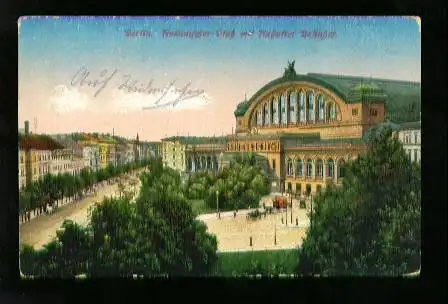 Berlin. Askanischer Platz mit Anhalter Bahnhof