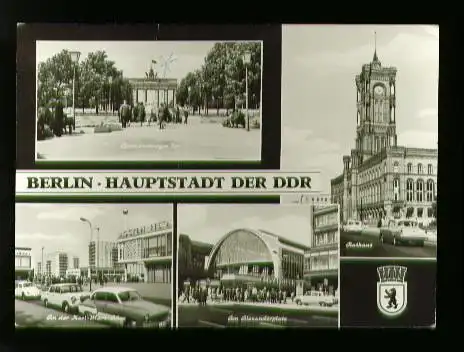 Berlin. Brandenburger Tor, Rathaus, An der Karl Marx Allee