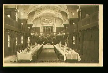 Berlin. Weinhaus "Reingold" Berlin, Bankett Saal Fest Tafel