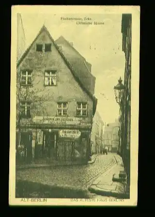 Berlin. Fischerstrasse. Ecke Cöllnische Strasse