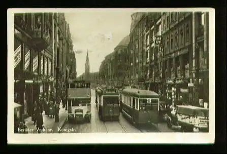 Berlin. Berliner Verkehr: Königstr.