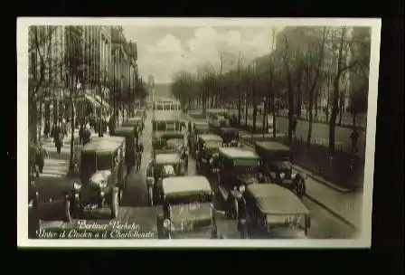 Berlin. Berliner Verkehr. Unter d. Linden a. d. Charlottenstr.