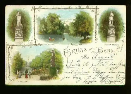 Berlin. Königin Luise, Rousseau Insel, Friedrich Wilhelm III