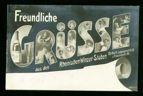 Berlin. Freundliche Grüsse aus den Rheinischen Winzer Stuben