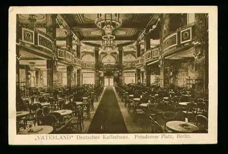 Berlin. "Vaterland" Deutsches Kaffeehaus. Potsdamer Platz