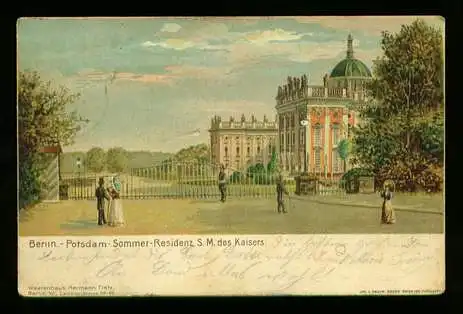 Berlin. Potsdam Sommer Residenz S.M. des Kaisers