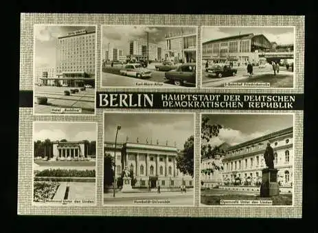 Berlin. Berlin Hauptstadt der DDR Hotel &quot;Berolina&quot;, Karl Marx Allee