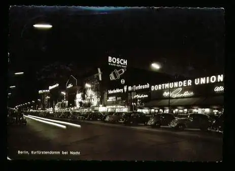 Berlin. Kurfürstendamm bei Nacht