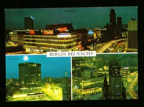 Berlin. Berlin bei Nacht. Kurfürstendamm, Europa Center