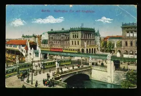 Berlin. Hallesches Tor mit Hochbahn