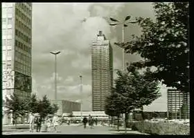 Berlin. Blick zum Interhotel &quot;Stadt Berlin&quot; am Alexanderplatz