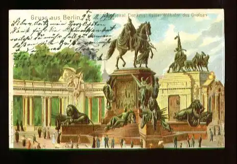 Berlin. National Denkmal Kaiser Wilhelm des Grossen