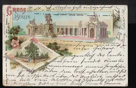 Berlin. Gruss aus. National Denkmal für Kaiser Wilhelm I