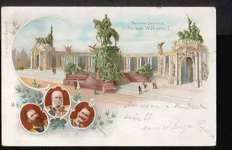 Berlin. Gruss aus. National Denkmal Kaiser Wilhelm I