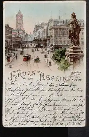 Berlin. Gruss aus. Berolina Alexander Platz