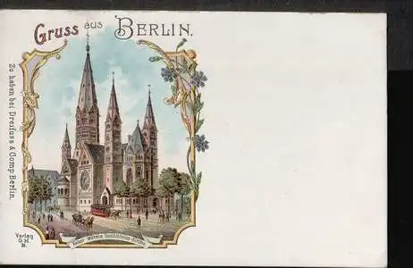 Berlin. Gruss aus. Kaiser Wilhelm Gedächtnis Kirche.
